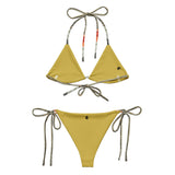 Couleurs Lagon - Sexy Bikini Push-Up String Entièrement Doublé Recyclé UPF50+ COQUILLAGES OR