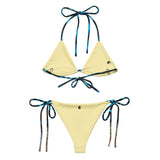 Couleurs Lagon - Sexy Bikini Push-Up String Entièrement Doublé Recyclé UPF50+ BENITIER PASSION BANANE