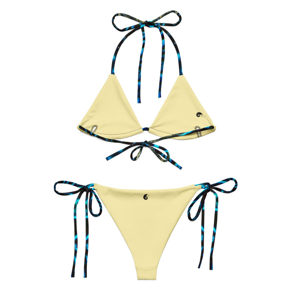 Couleurs Lagon - Sexy Bikini Push-Up String Entièrement Doublé Recyclé UPF50+ BENITIER BANANE