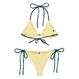 Couleurs Lagon - Sexy Bikini Push-Up String Entièrement Doublé Recyclé UPF50+ BENITIER BANANE