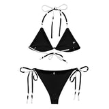 Couleurs Lagon - Sexy Bikini Push-Up String Entièrement Doublé Recyclé UPF50+ NAUTILE NOIR