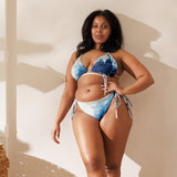 Couleurs Lagon - Sexy Bikini Push-Up String Entièrement Doublé Recyclé UPF50+ TIEDYE BLEU OCEAN NUDE