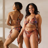 Couleurs Lagon - Sexy Bikini Push-Up String Entièrement Doublé Recyclé UPF50+ GORGONES CARMIN