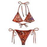 Couleurs Lagon - Sexy Bikini Push-Up String Entièrement Doublé Recyclé UPF50+ GORGONES CARMIN