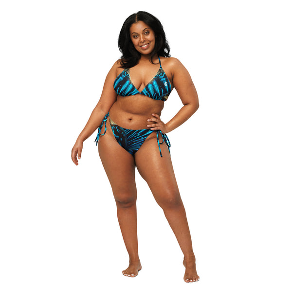 Couleurs Lagon - Sexy Bikini Push-Up String Entièrement Doublé Recyclé UPF50+ BENITIER PASSION