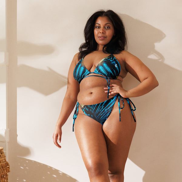 Couleurs Lagon - Sexy Bikini Push-Up String Entièrement Doublé Recyclé UPF50+ BENITIER PASSION