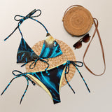 Couleurs Lagon - Sexy Bikini Push-Up String Entièrement Doublé Recyclé UPF50+ BENITIER BANANE