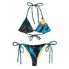 Couleurs Lagon - Sexy Bikini Push-Up String Entièrement Doublé Recyclé UPF50+ BENITIER BANANE