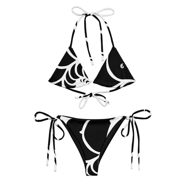 Couleurs Lagon - Sexy Bikini Push-Up String Entièrement Doublé Recyclé UPF50+ NAUTILE NOIR