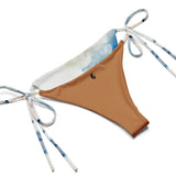 Couleurs Lagon - Sexy Bikini Push-Up String Entièrement Doublé Recyclé UPF50+ TIEDYE BLEU OCEAN NUDE