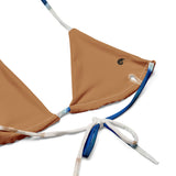 Couleurs Lagon - Sexy Bikini Push-Up String Entièrement Doublé Recyclé UPF50+ TIEDYE BLEU OCEAN NUDE