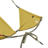 Couleurs Lagon - Sexy Bikini Push-Up String Entièrement Doublé Recyclé UPF50+ COQUILLAGES OR