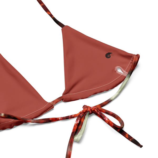 Couleurs Lagon - Sexy Bikini Push-Up String Entièrement Doublé Recyclé UPF50+ GORGONES CARMIN