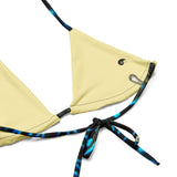 Couleurs Lagon - Sexy Bikini Push-Up String Entièrement Doublé Recyclé UPF50+ BENITIER BANANE