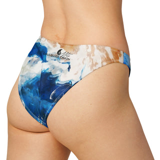 dos - Océanic – Bas de maillot de bain échancré recyclé UPF 50+ Couleurs Lagon