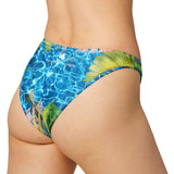 dos - Island Vibes – Bas de maillot de bain échancré recyclé UPF 50+ Couleurs Lagon