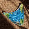 dos a plat - Island Vibes – Bas de maillot de bain échancré recyclé UPF 50+ Couleurs Lagon