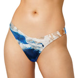 avant - Océanic – Bas de maillot de bain échancré recyclé UPF 50+ Couleurs Lagon