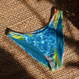 av a plat - Island Vibes – Bas de maillot de bain échancré recyclé UPF 50+ Couleurs Lagon