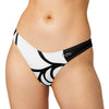 av - Nautile blanc - Bas de maillot de bain échancré recyclé UPF 50+ Couleurs Lagon