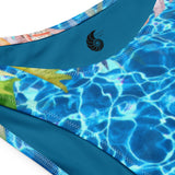 gros plan - Island Vibes – Bas de maillot de bain échancré recyclé UPF 50+ Couleurs Lagon