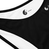 etiquette - Noir - Bas de maillot de bain échancré recyclé UPF 50+ Couleurs Lagon