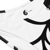 etiquette - Nautile blanc - Bas de maillot de bain échancré recyclé UPF 50+ Couleurs Lagon