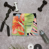 Couleurs Lagon - Short de Bain AllSportAqua NOIR FLORAL HIBISCUS