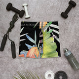 Couleurs Lagon - Short de Bain AllSportAqua NOIR FLORAL HIBISCUS LIBELLULE