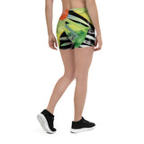 Couleurs Lagon - Shorts Femme AllSportAqua PF1.2 NOIR FLORAL HIBISCUS COLEOPTERES
