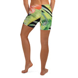 Couleurs Lagon - Shorts Femme AllSportAqua PF1.2 NOIR FLORAL HIBISCUS COLEOPTERES
