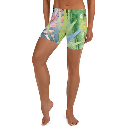 Couleurs Lagon - Short de Bain AllSportAqua NOIR FLORAL HIBISCUS