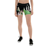 Couleurs Lagon - Short de Bain AllSportAqua NOIR FLORAL HIBISCUS LIBELLULE