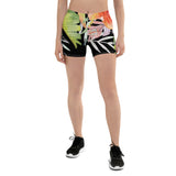 Couleurs Lagon - Shorts Femme AllSportAqua PF1.2 NOIR FLORAL HIBISCUS COLEOPTERES