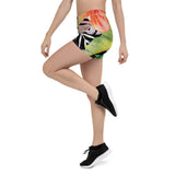 Couleurs Lagon - Shorts Femme AllSportAqua PF1.2 NOIR FLORAL HIBISCUS COLEOPTERES