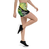 Couleurs Lagon - Shorts Femme AllSportAqua PF1.2 NOIR FLORAL HIBISCUS COLEOPTERES