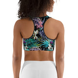 Couleurs Lagon - Brassière de Sport Couleurs Lagon NOIR FLORAL COLEOPTERES