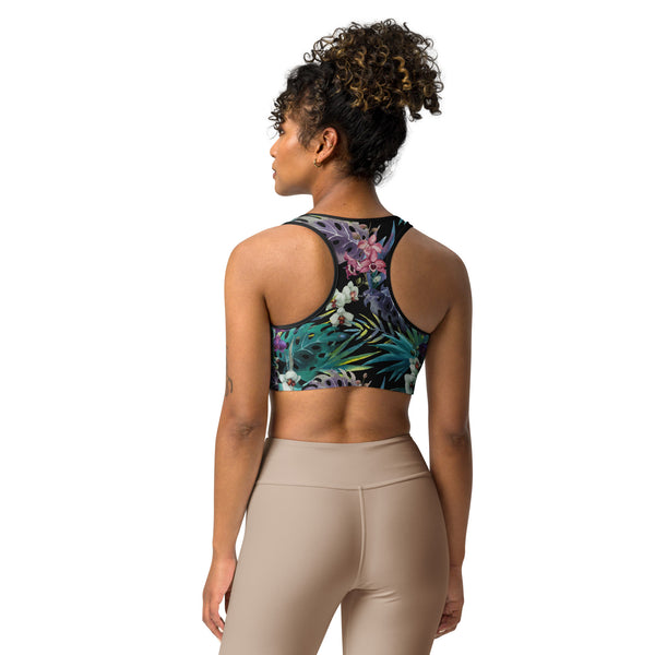 Couleurs Lagon - Brassière de Sport Couleurs Lagon NOIR FLORAL COLEOPTERES