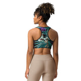 Top dos nageur brassière floral libellule noir — dos Couleurs Lagon