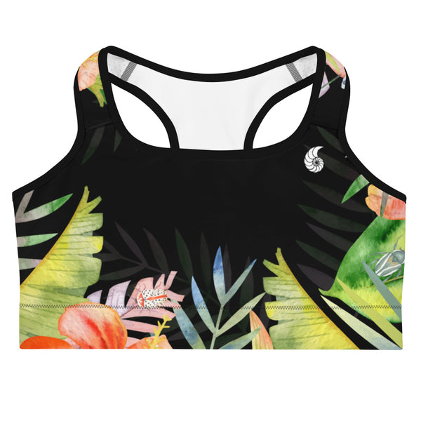 Brassière UPF50+ hibiscus coléoptères bonnets A-C — Couleurs Lagon