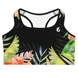 Brassière UPF50+ hibiscus coléoptères bonnets A-C — Couleurs Lagon