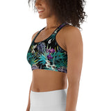 Couleurs Lagon - Brassière de Sport Couleurs Lagon NOIR FLORAL COLEOPTERES