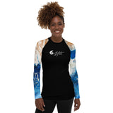 avant - Lycra Rashguard Noir Femme MITI MARINE Caraco - Couleurs Lagon