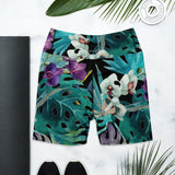 Short yoga UPF50+ libellule II noir — dos plat Couleurs Lagon