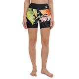 Short yoga sport nautique coléoptères UPF50+ — avant Couleurs Lagon