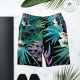 Short surf femme taille haute motif libellule — avant Couleurs Lagon Nouméa
