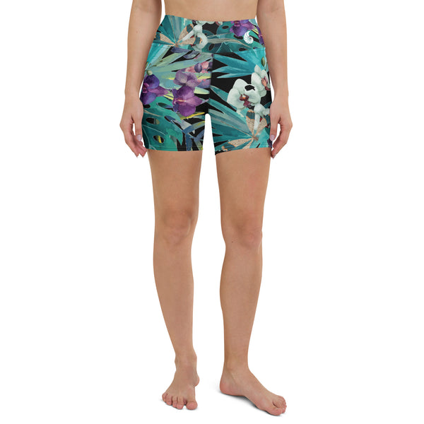 Short yoga sport nautique libellule II UPF50+ — avant Couleurs Lagon
