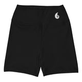 Couleurs Lagon - Yoga Surf Shorts de Bain Taille Haute NOIR - 1 poche ceinture - à plat avant
