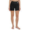 Couleurs Lagon - Yoga Surf Shorts de Bain Taille Haute NOIR - 1 poche ceinture - avant