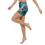 Short bain taille haute libellule II — côté gauche Couleurs Lagon Nouvelle-Calédonie